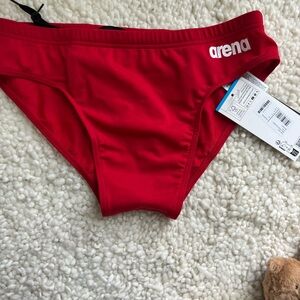 Arena Men's Red Swim Briefs